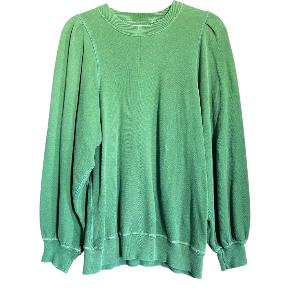 THE GREAT. Green Long Sleeve Tee